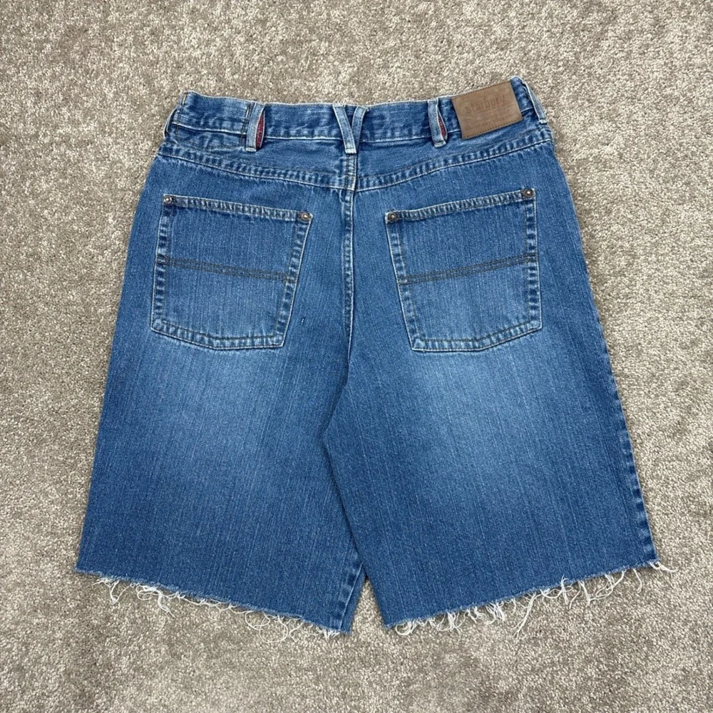 Vintage‎ Y2K Starbury Baggy Denim Jean Shorts Jorts Size 32